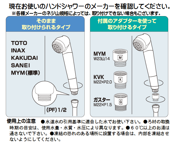 ガイアの水135シャワーヘッド　（未使用品）